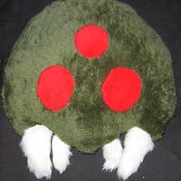 A big ol' fluffy Metroid pillow